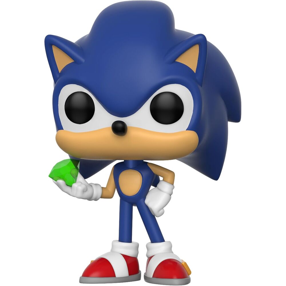 sonic pop figure with emerald