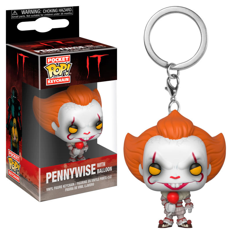 pocket pop it pennywise with balloon keychain