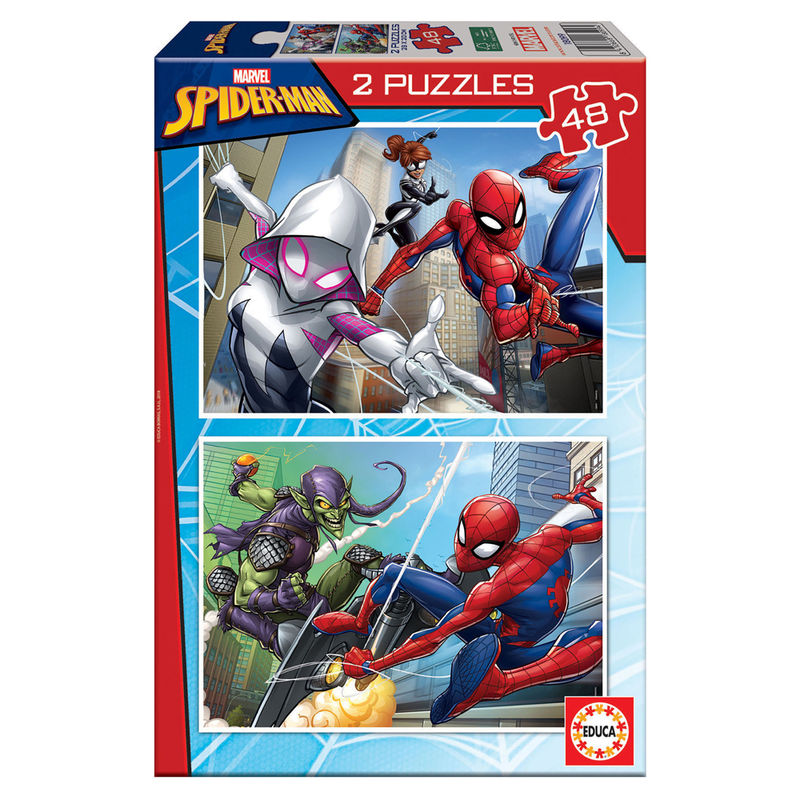 puzzle spiderman marvel 2x48pcs