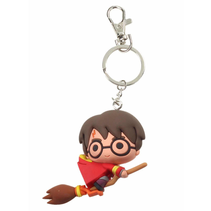 harry potter quidditch rubber keychain