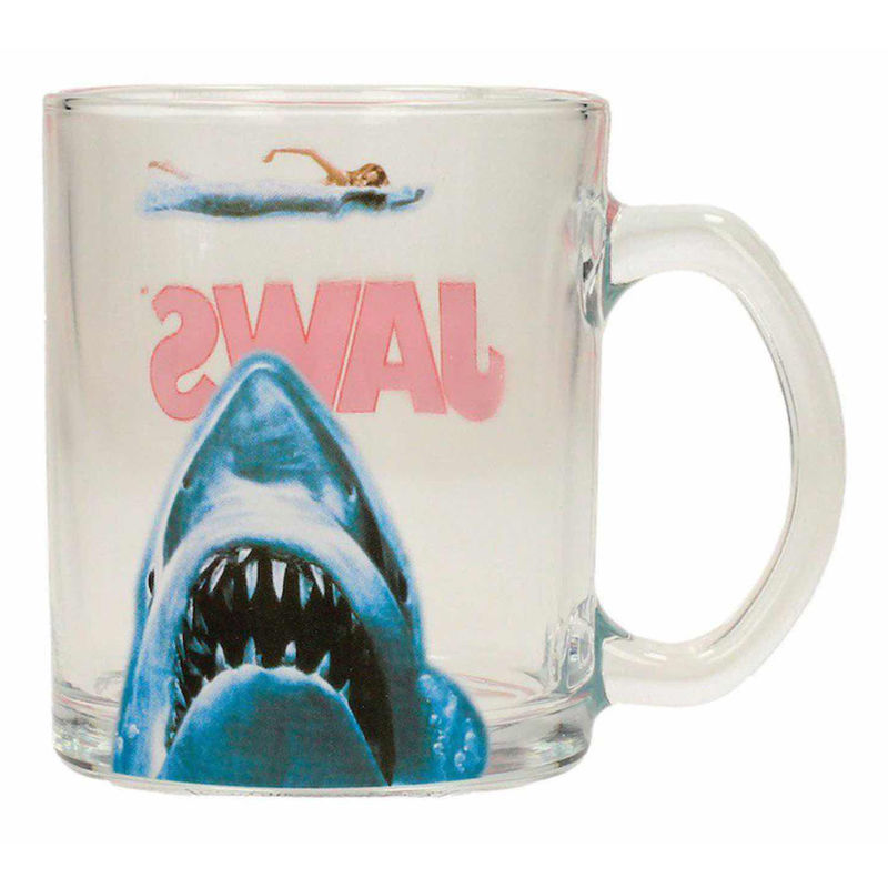 jaws shark clear mug