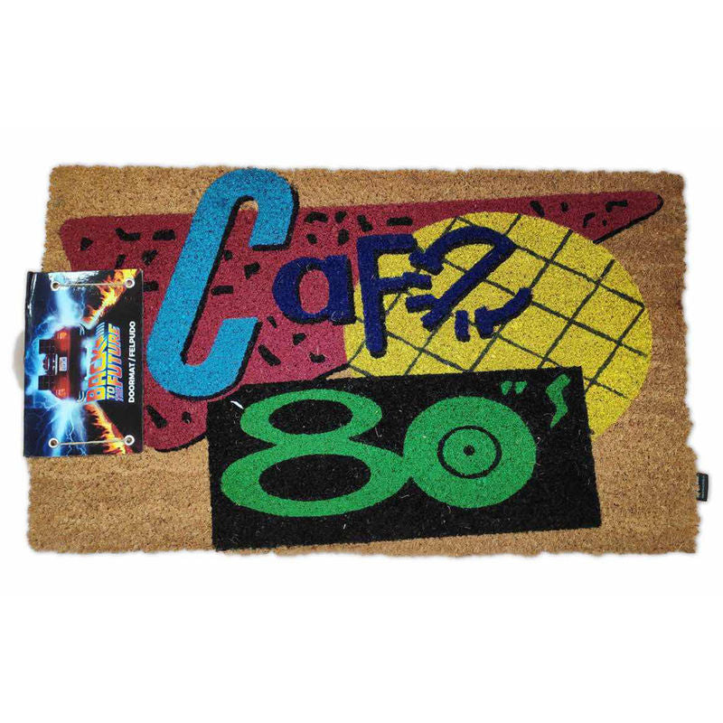back to the future 80s brown doormat