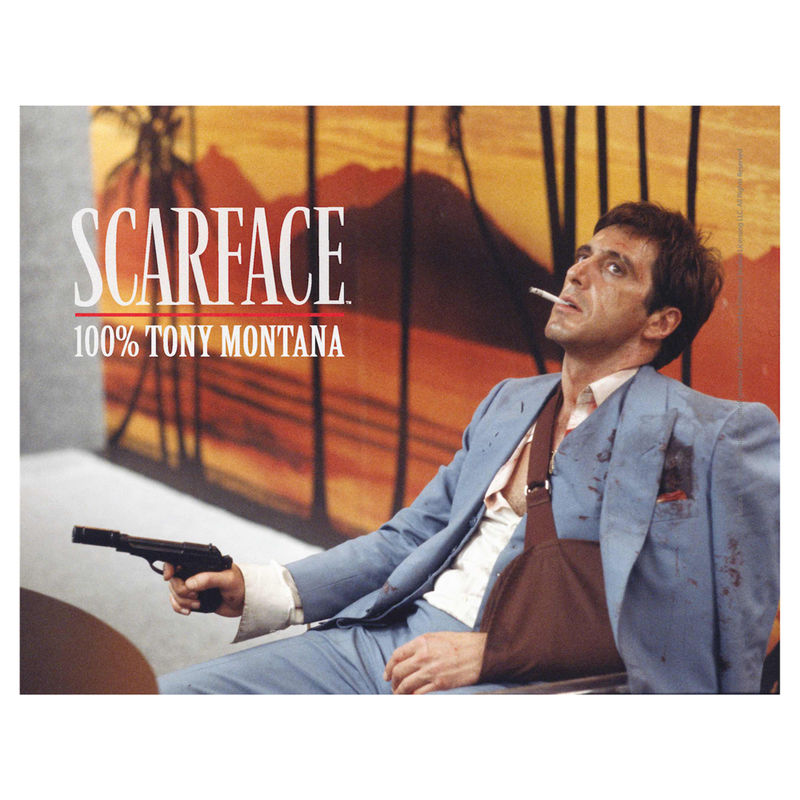 tony montana scarface glass poster