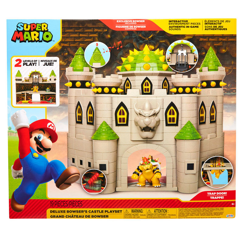Bowser Castle Deluxe Mario Bros Playset