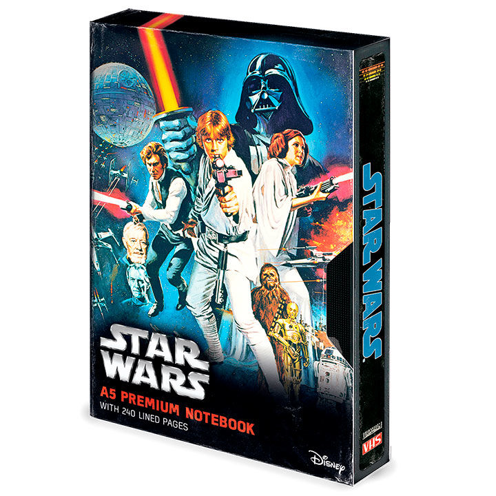 premium a5 vhs star wars notebook