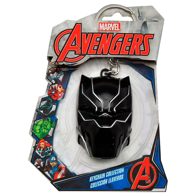 3d black panther marvel keychain