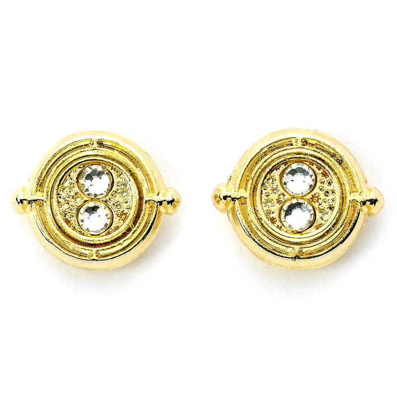 harry potter gold time turner earrings