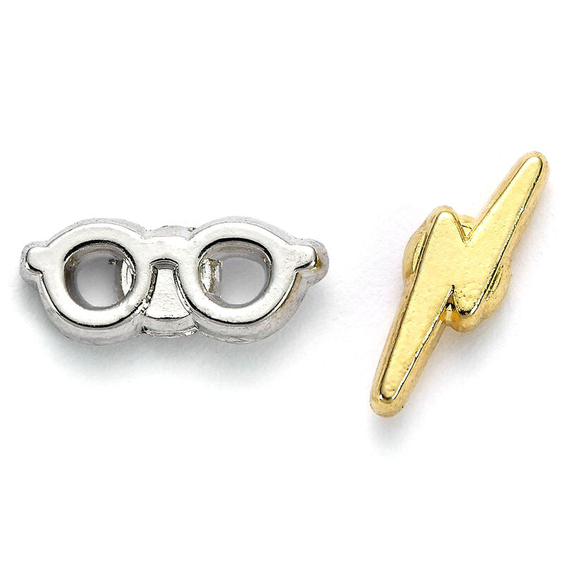 lightening bolt and glasses harry potter earrings