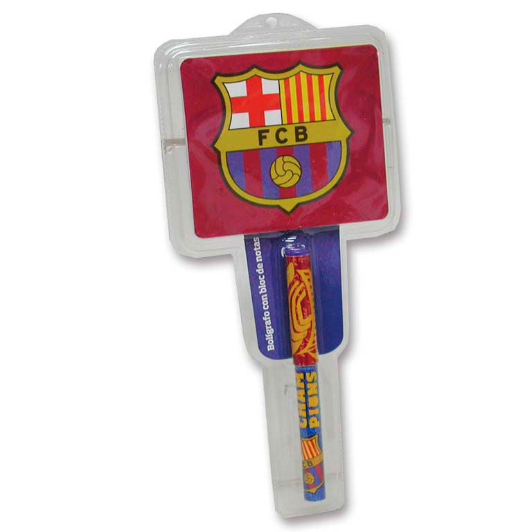 fc barcelona pen notepad