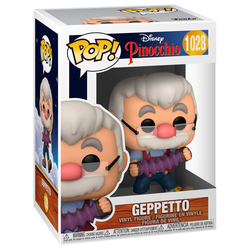 Figura POP Disney Pinocchio Geppetto con fisarmonica