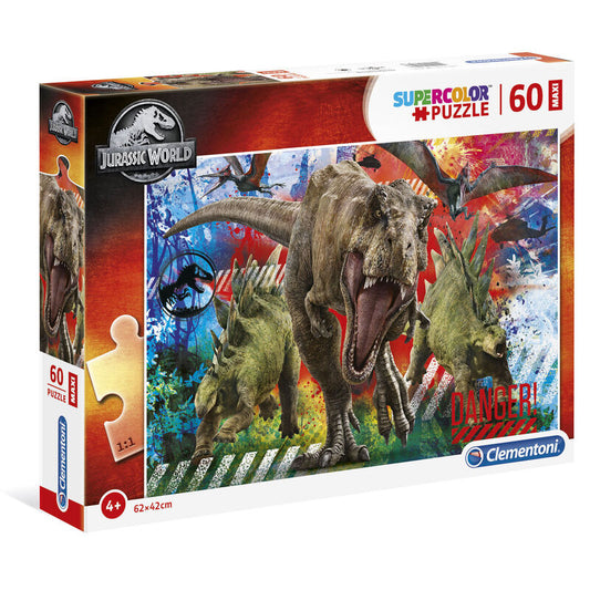 maxi jurassic world puzzle 60pcs