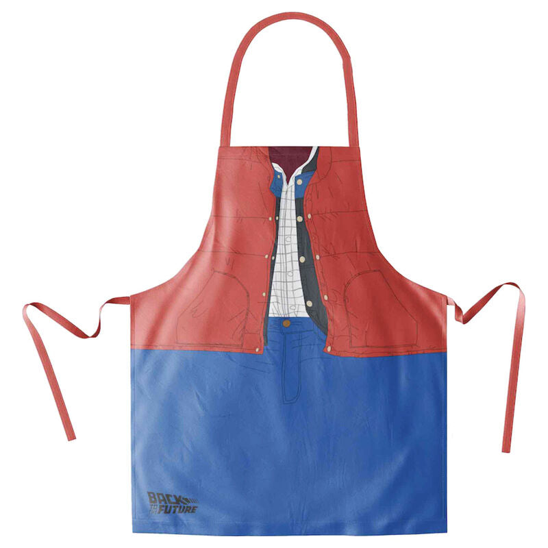 marty mcfly back to the future apron