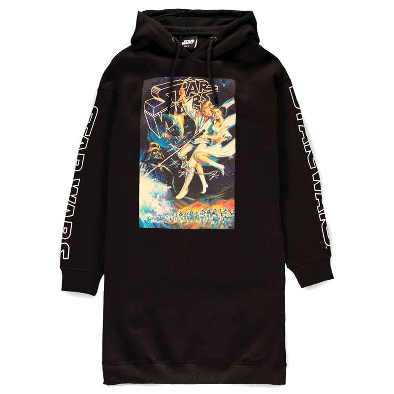 star wars women's hooded sweatshirt dress