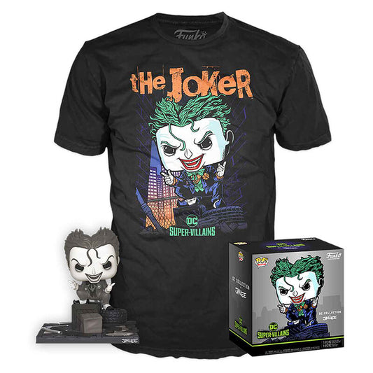 pop figure & tee set dc comics jim lee joker