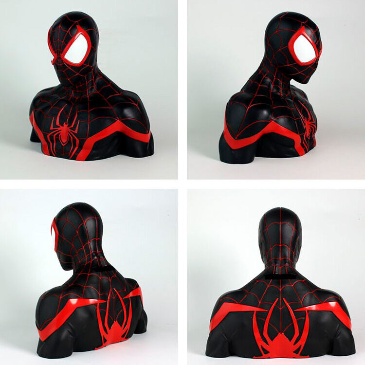 Busto de hucha de Miles Morales Spiderman Marvel de 20 cm