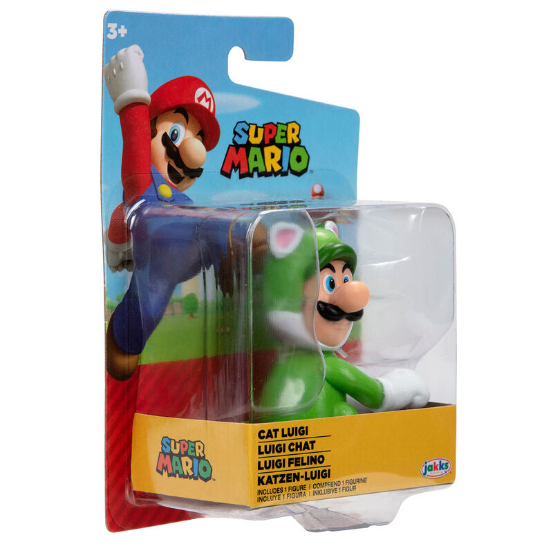 Figure Luigi Felino Super Mario Nintendo 6.5cm
