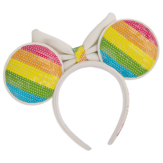 Diadema con orejas de Minnie arcoíris de Disney Loungefly