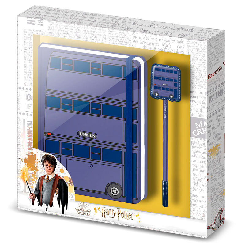 Harry Potter Knight Bus diary pen set