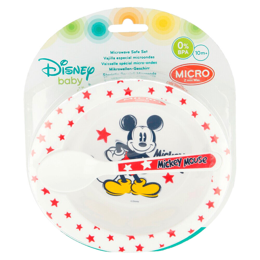 mickey mouse disney microwave set