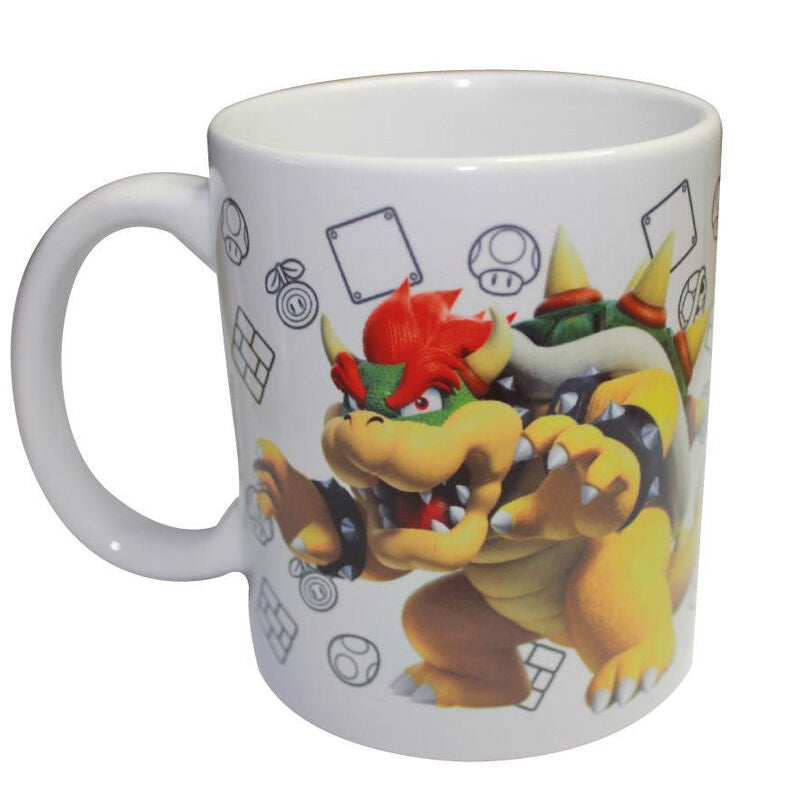 Bowser Super Mario Bros Nintendo Spardose + Becher