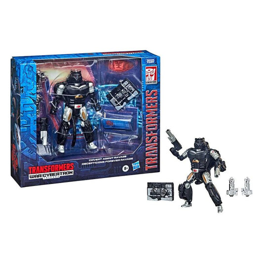 Figurka Blister Covert Agent Ravage + Decepticon Forever Ravage War From Cybertron Transformers 15 cm