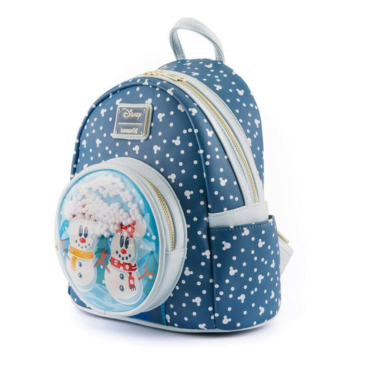 mickey minnie snowman disney loungefly backpack 26cm