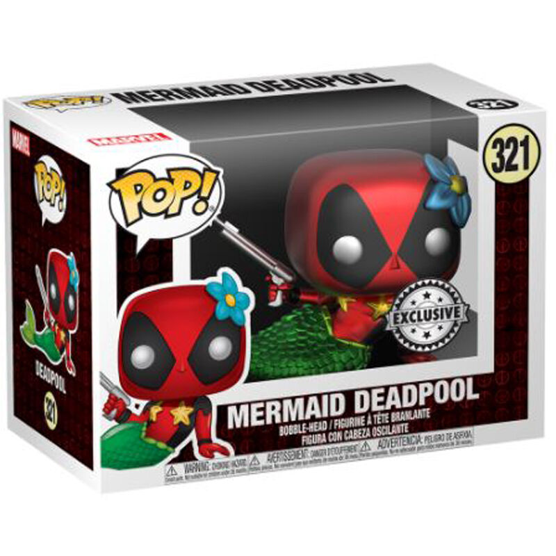 POP figure & Tee set Marvel Deadpool Mermaid Exclusive