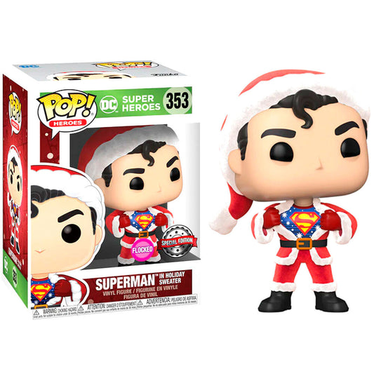 POP Figure & Tee Set DC Comics Superman Exclusive Flocked