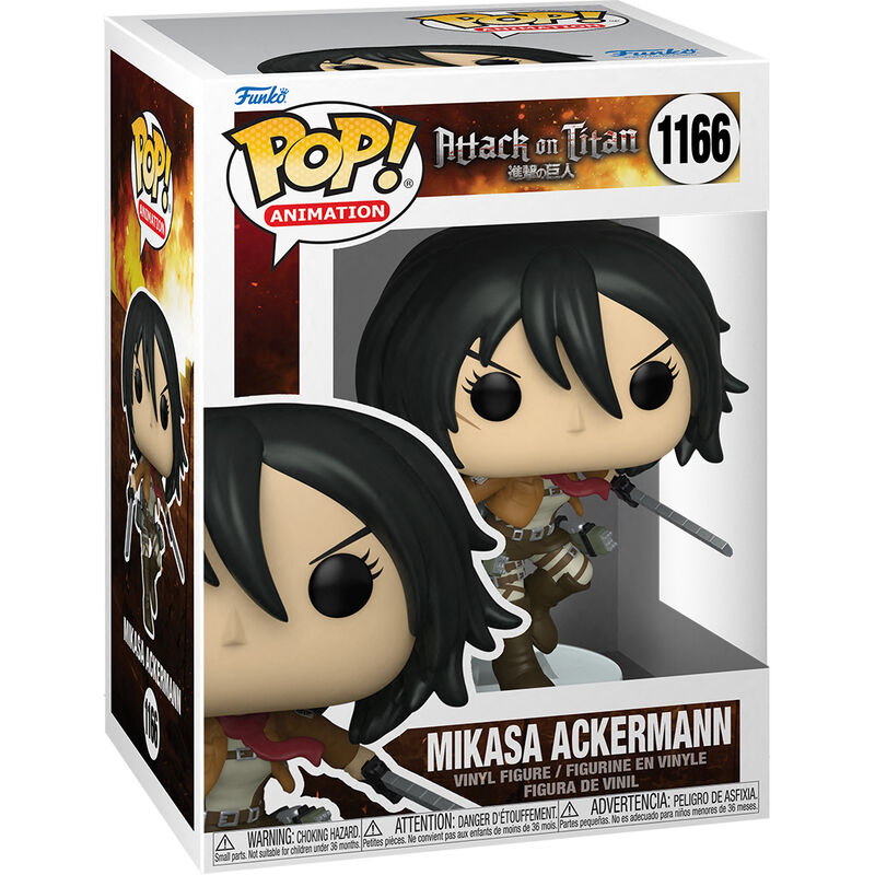 attack on titan mikasa ackermann pop figure