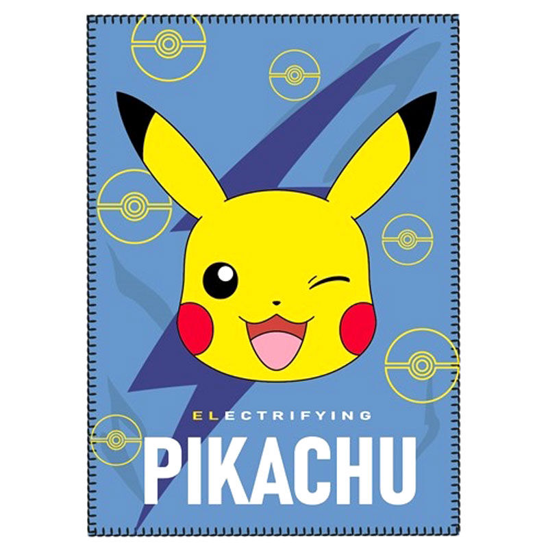 Pikachu Pokemon Fleece Blanket