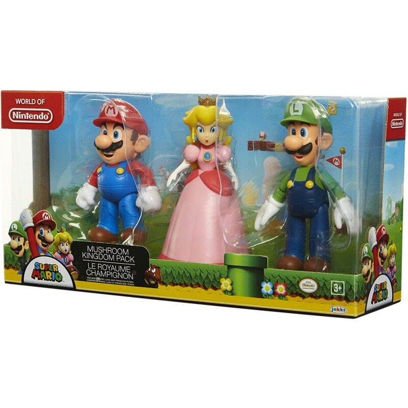 blister 3 figures super mario bros 10cm