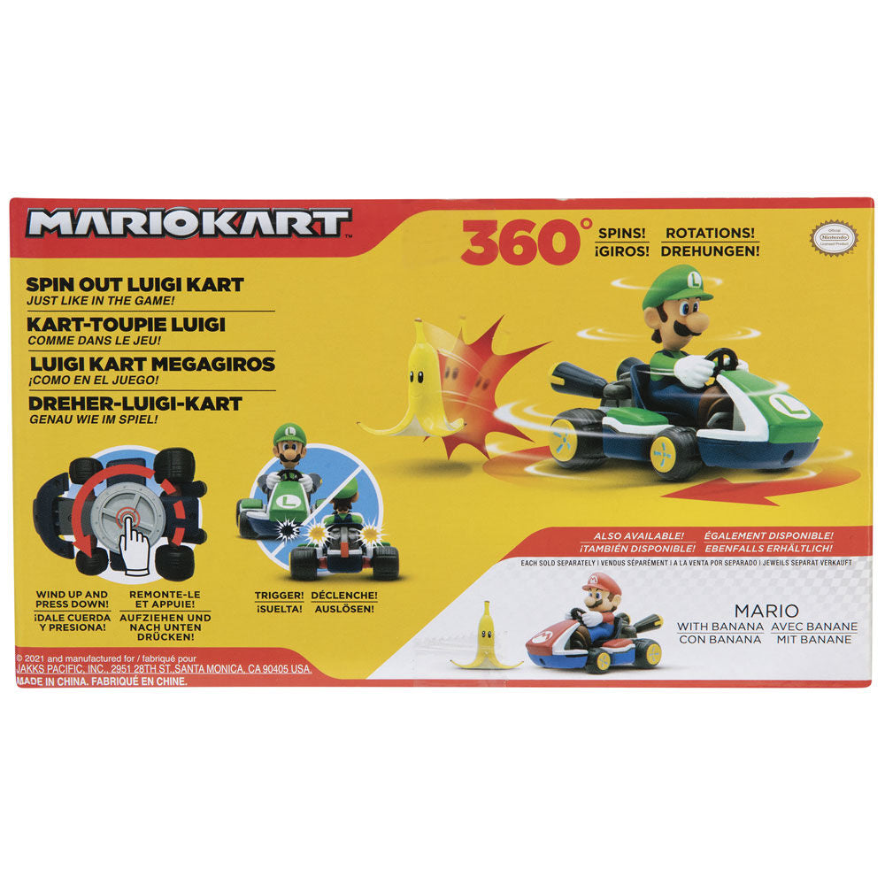 Luigi Kart Figur Mega Spins Mario Kart 6 5 cm