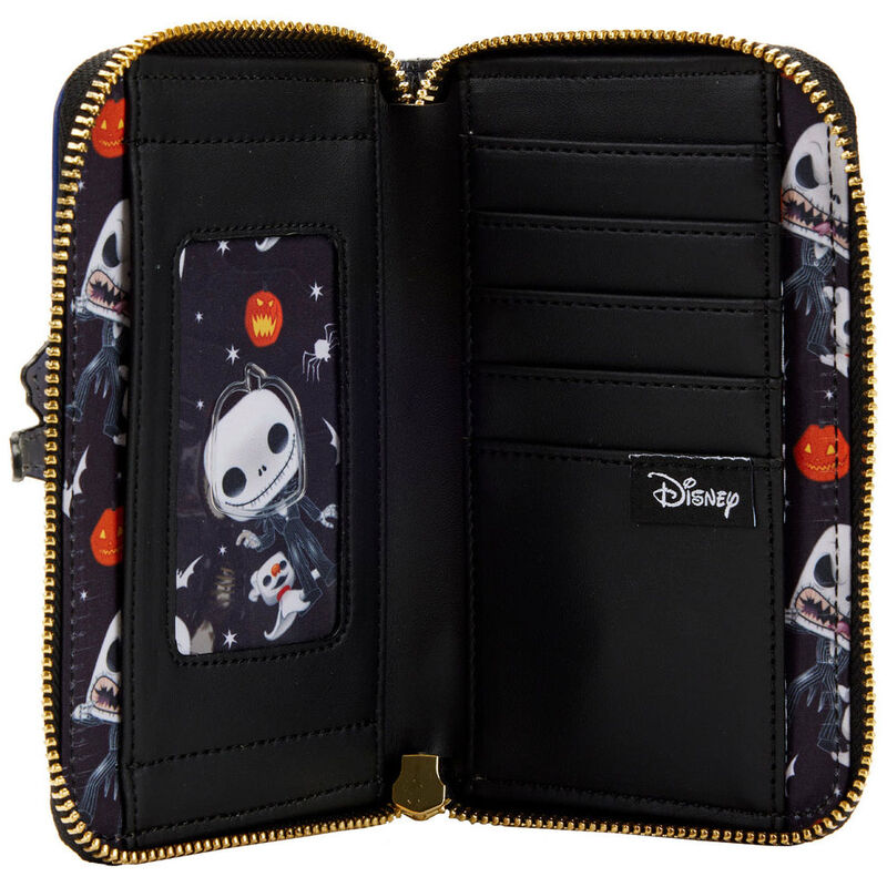 Cartera de Jack Skellington de Pesadilla antes de Navidad de Disney Loungefly