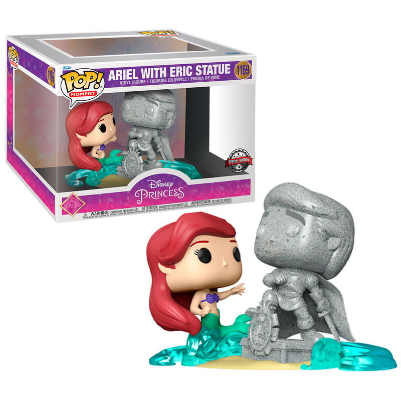 Figura POP de Disney Ultimate Princess de Ariel y Eric de La Sirenita y estatua exclusiva
