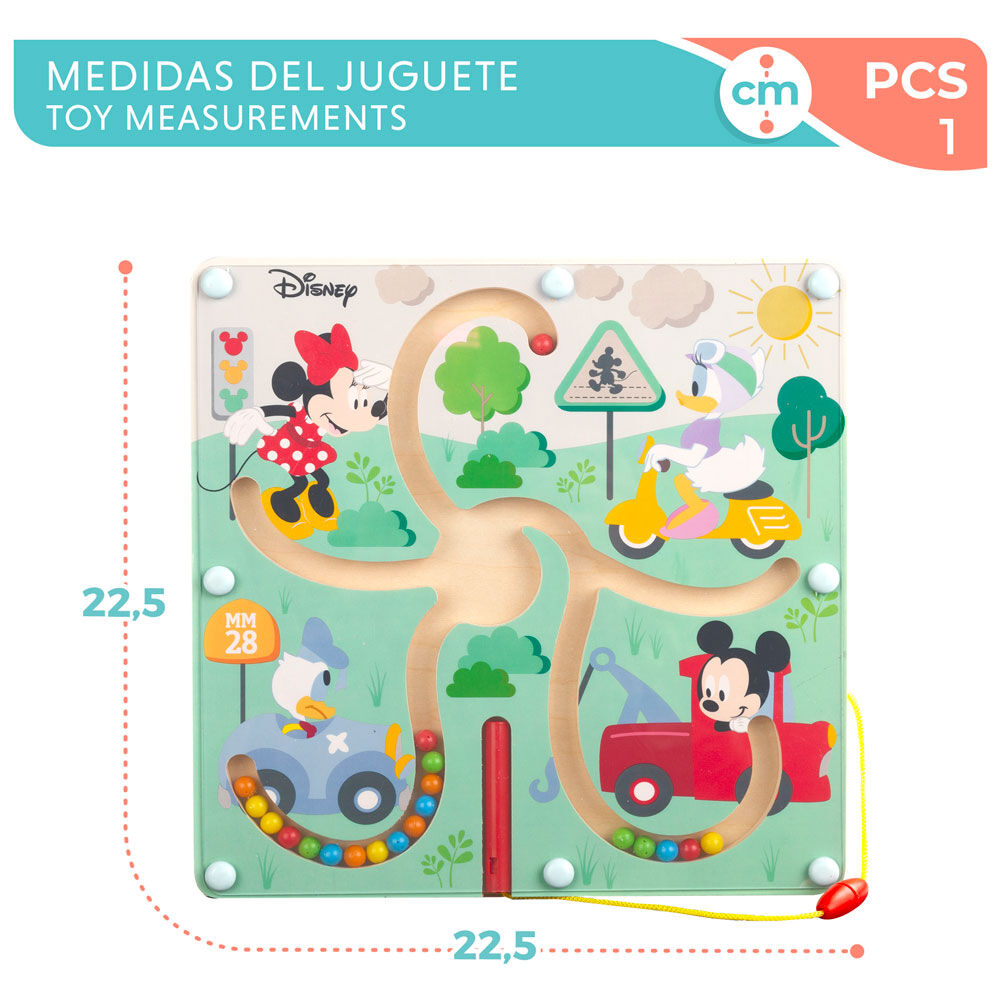 Labirinto Magnético de Madeira da Disney para Bebês