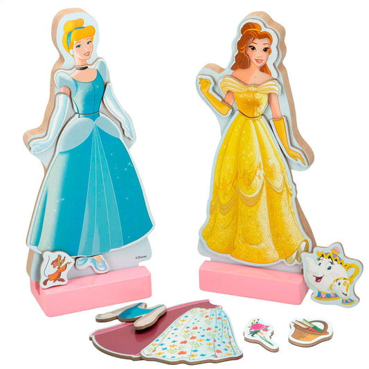 Magnetic wooden game Disney Princess dresses