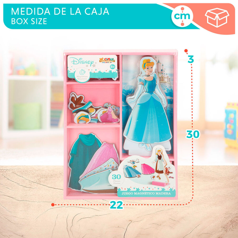 Magnetic wooden set Cinderella dresses Disney