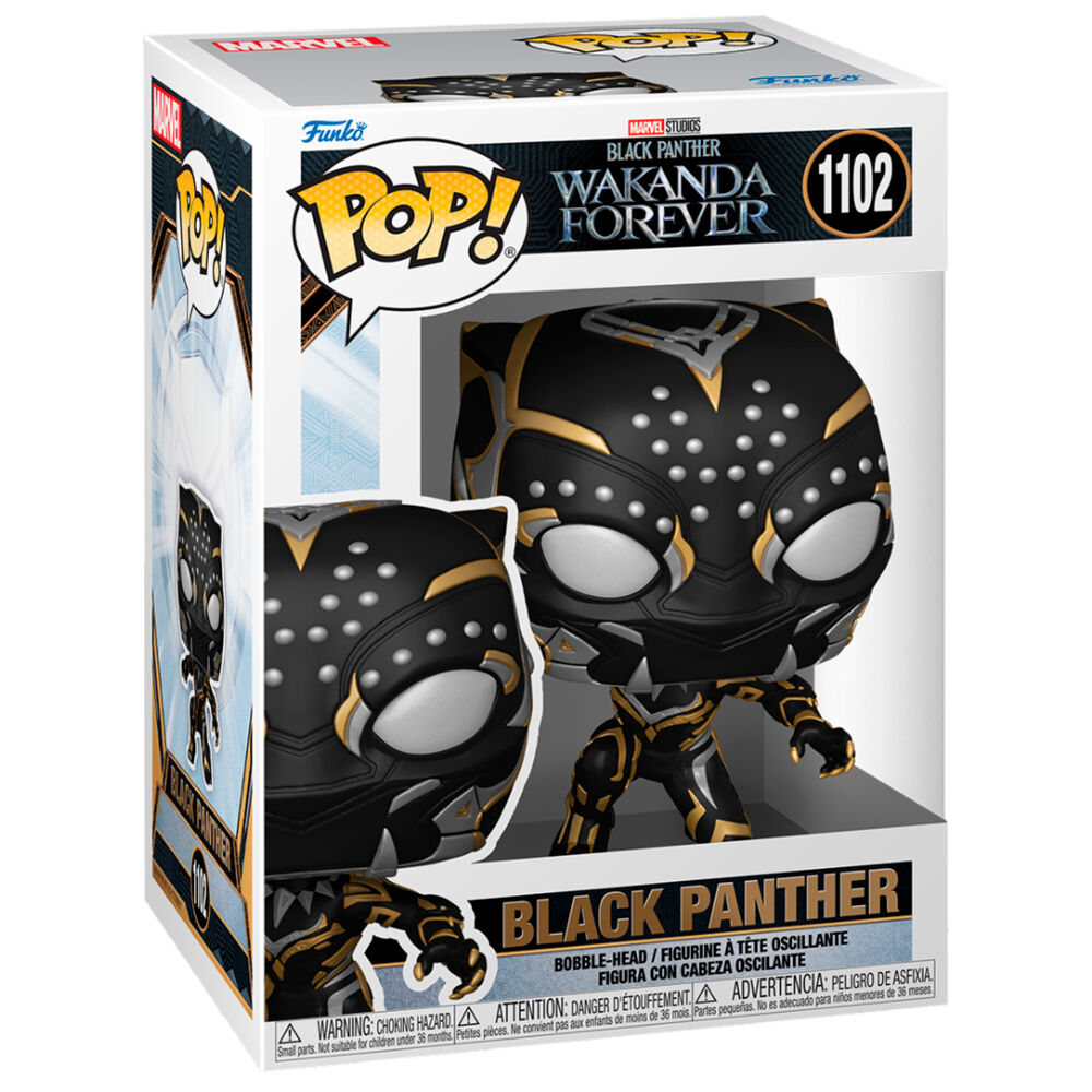 Figura POP de Black Panther de Marvel Wakanda Forever Black Panther