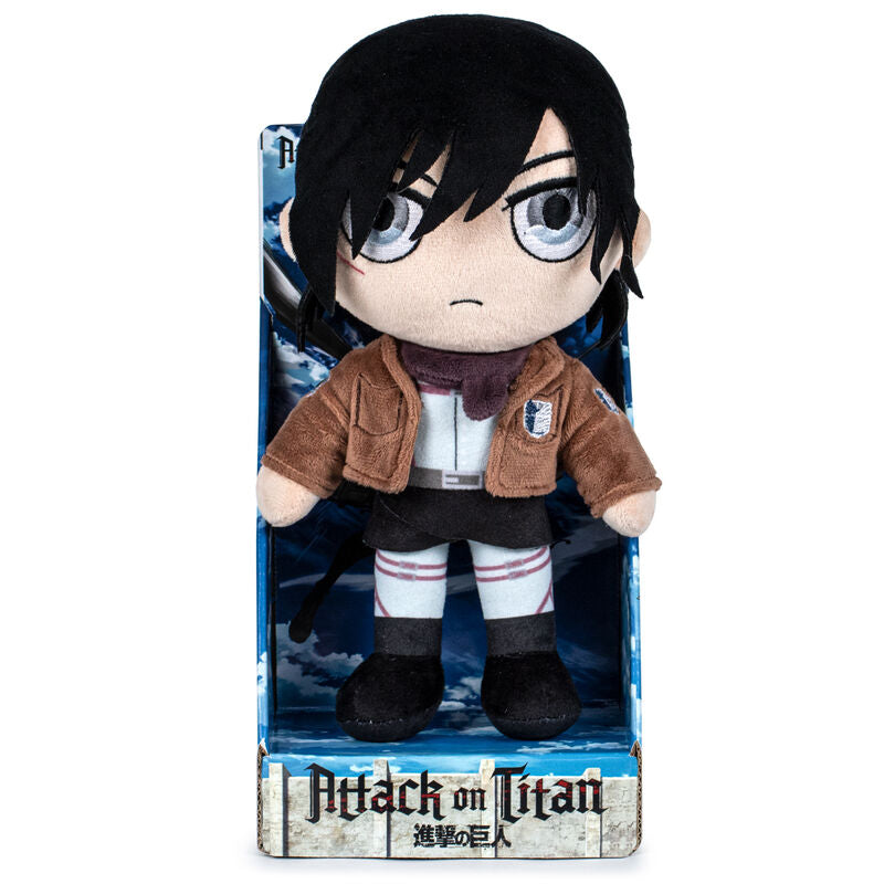 mikasa attack on titan plush 27cm