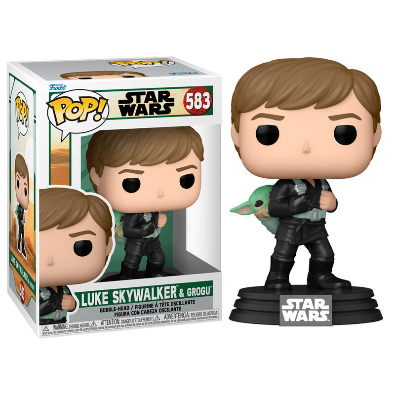Figurine POP Star Wars Le Livre de Boba Fett 2 Luke Skywalker et Grogu