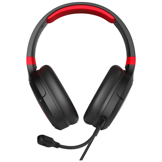 Fones de ouvido para jogos Pokémon Pokeball Preto e Vermelho