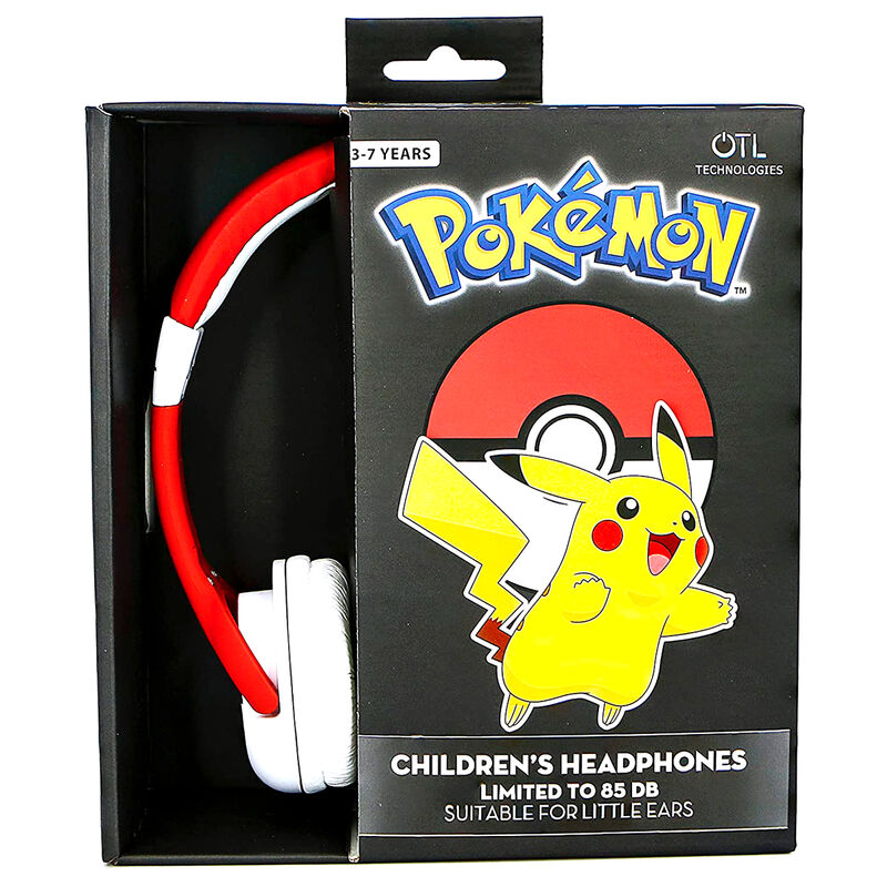 Fones de ouvido infantis Pokémon Pokebola