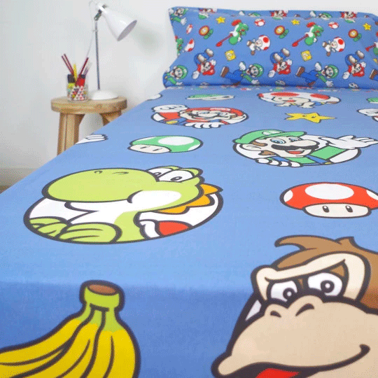 Ensemble de draps Super Mario Bros de 90 cm