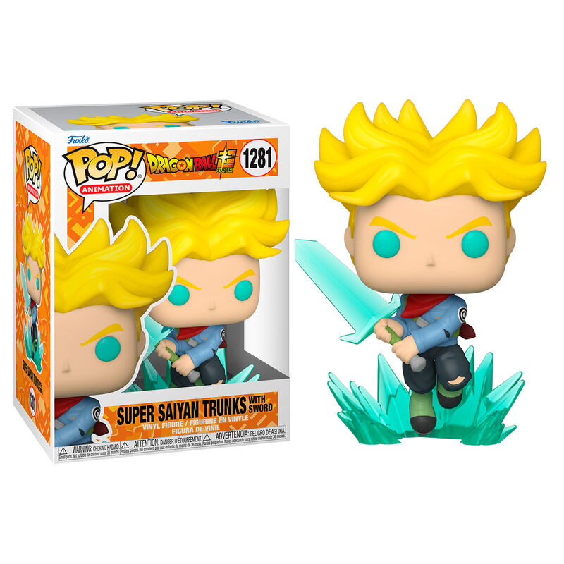 Statuetta POP di Dragon Ball Super Super Saiyan Trunks con spada
