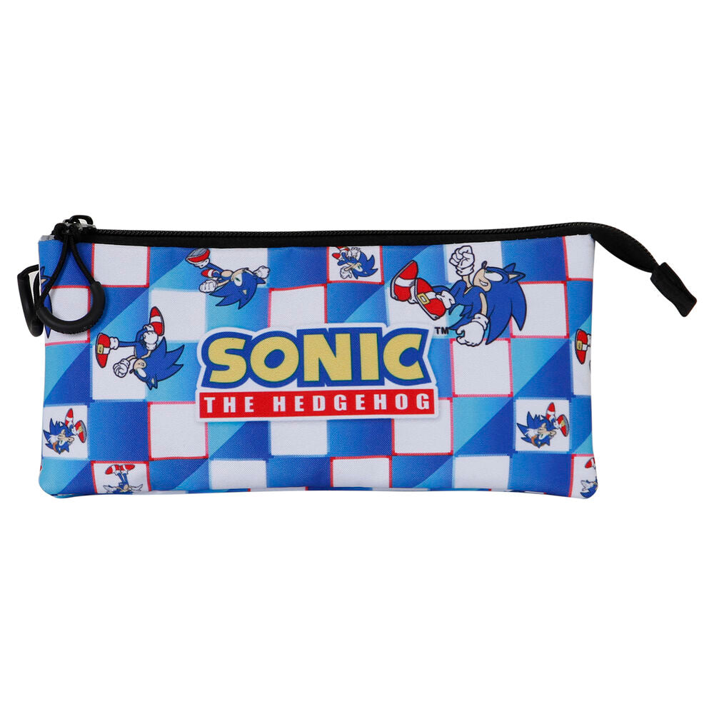Trousse triple Blue Lay Sonic le Hérisson