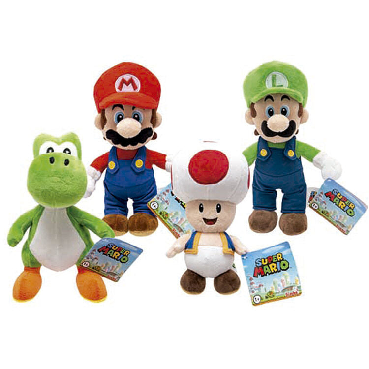 Super Mario Bros Plush 20cm Assorted