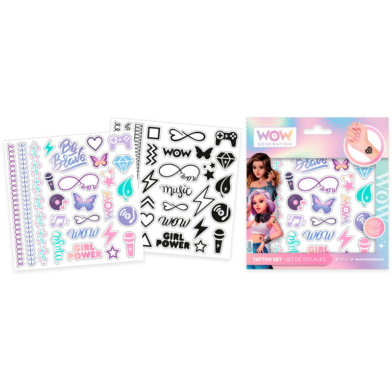 set 50 wow generation tattoos