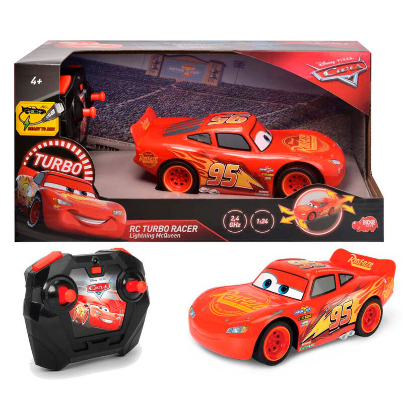 radio controlled lightning mcqueen cars disney pixar 1:24