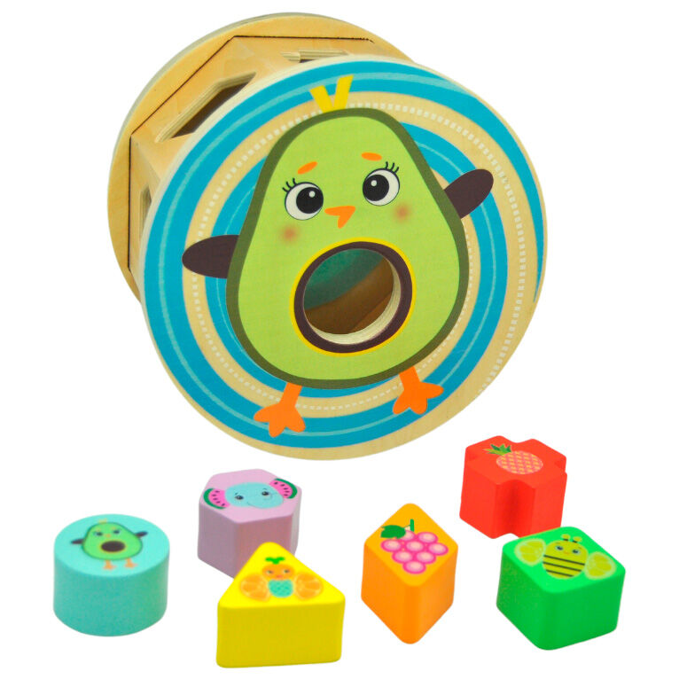 Wooden Shape Sorter Miss Pio Chikicado Fruitimals