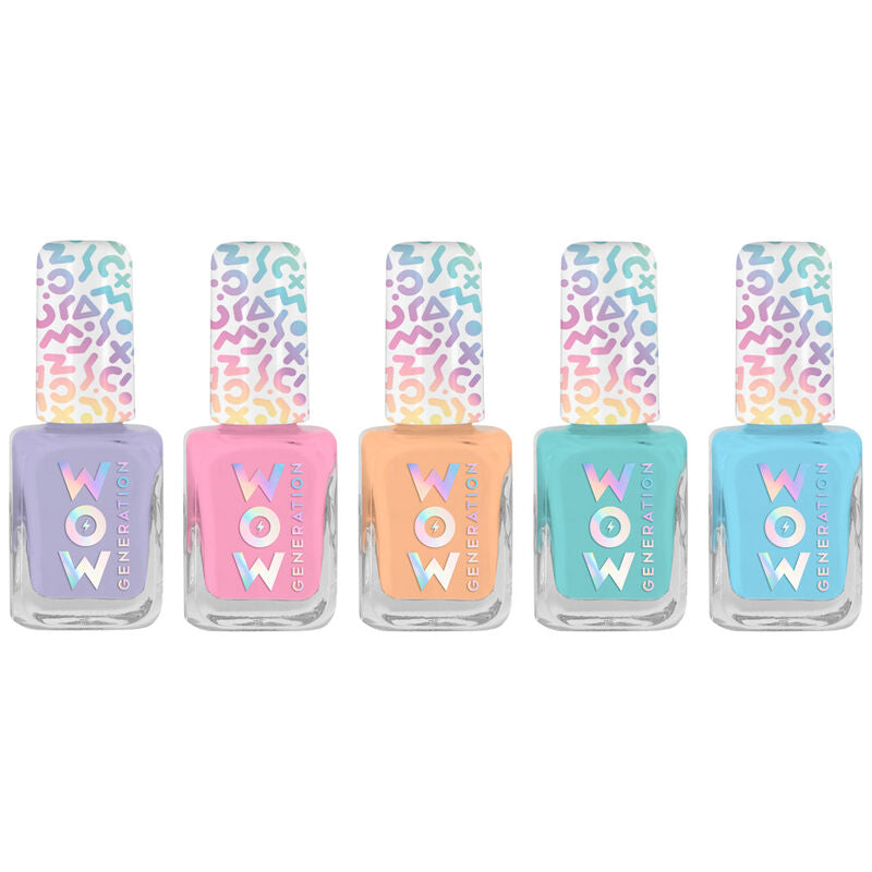 Blister pack of 5 bottles of Wow Generation nail polish